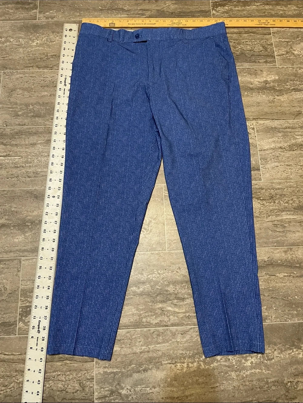 Men's HEAD Golf Performance Flex Golf Pants Blue Pattern Lightweight 38x29